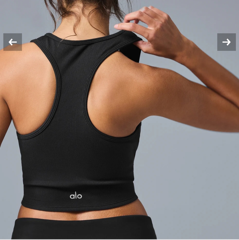ALO Yoga Black Crop Top